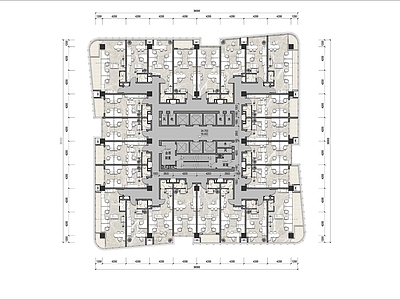 loft公寓82平 施工图