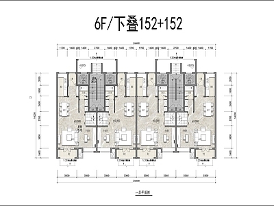 6层叠别墅152 142 142 施工图