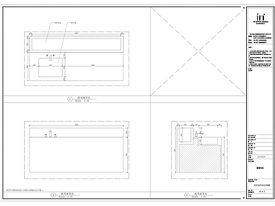 门头 景观园 洗手池节点 施工图 通用节点