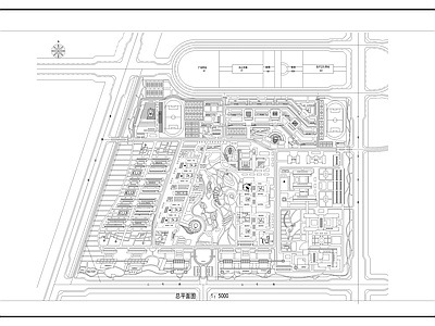 某大学规划 施工图 区域规划