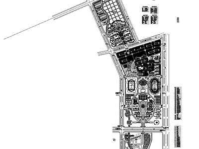 某大学规划图 施工图 区域规划