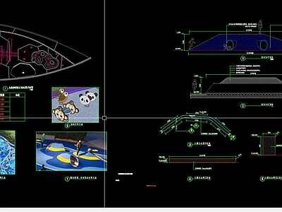 儿童活动区场 施工图 游乐园