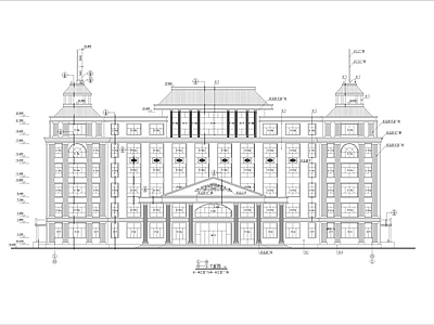 欧式医院综合楼建筑 施工图