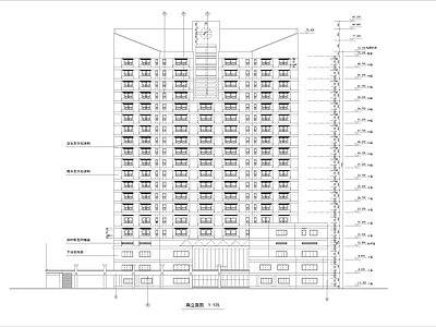 三角形人民医院建筑 施工图