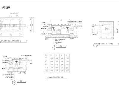 阀门井节点 施工图