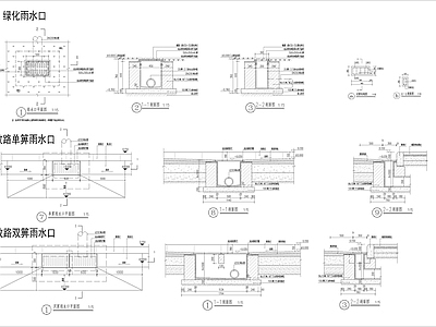 市政路雨水口节点 施工图