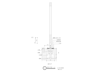 庭院灯基础大样 施工图