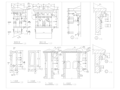 烟囱大样图 施工图 建筑通用节点