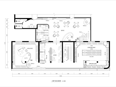 2层婚纱摄影店室内设 施工图