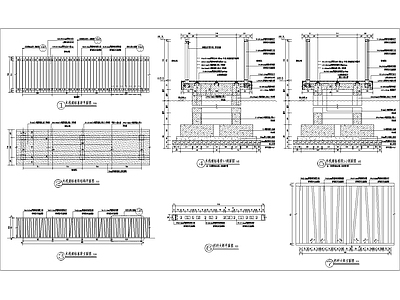 木栈道标准段做法详图 施工图