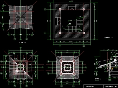 景区寺庙建设项目古建筑群CA 施工图