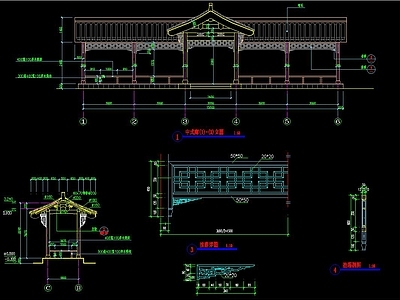 中式廊 施工图