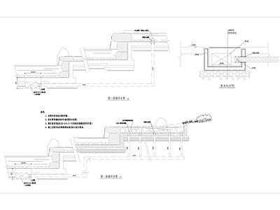景观水循环详图 施工图 休闲景观