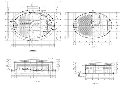 中学报告厅建筑 施工图