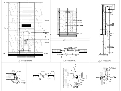 防火门及闭门器节点 施工图 通用节点