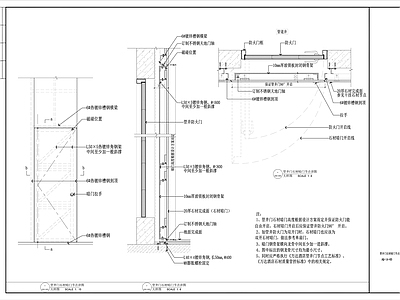 消火栓装饰门及管道井装饰门节点 施工图 通用节点