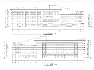 学校食堂建筑 施工图