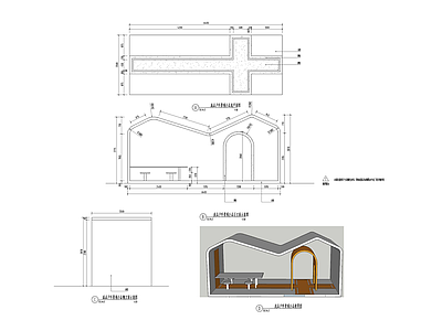 休息亭子 施工图