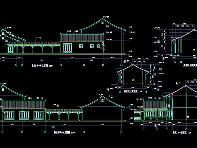 茶室B建筑 施工图