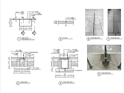 线性排水沟 雨水口 常用剖面做法详图 施工图