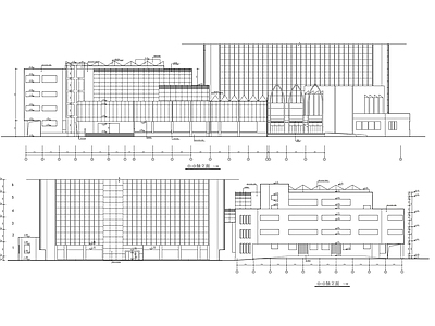 四层展览中心建筑方案图 施工图