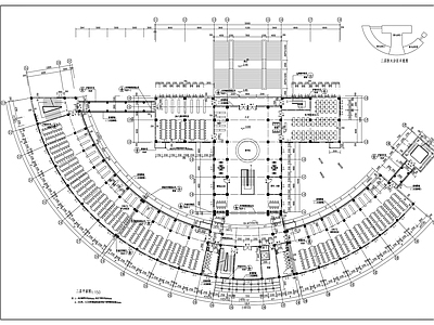 中学四层图书馆建筑方案 施工图