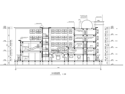 中学综合楼建筑 施工图