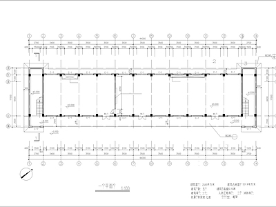 5层2585平米工业区宿舍楼建筑 施工图