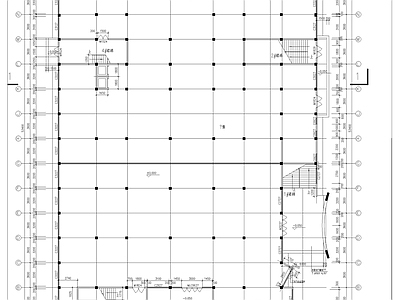 5层中学餐厅宿舍综合楼建筑 施工图 食堂建筑