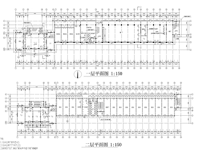 4层宿舍楼建施图 施工图