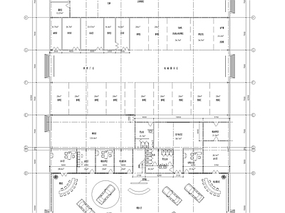 北京现代4S店建筑图 施工图