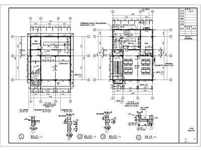 小型救助站社区救助 施工图