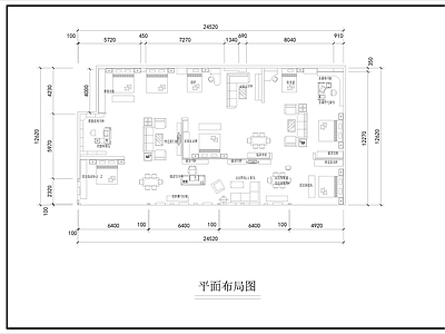 家私展厅装修图 施工图