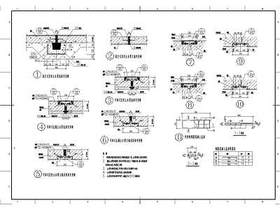 某地下室防水构造大样节点构造详图 施工图