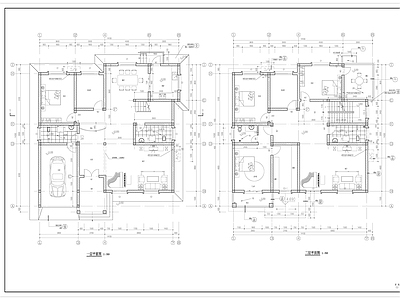 自建房别墅建筑 施工图