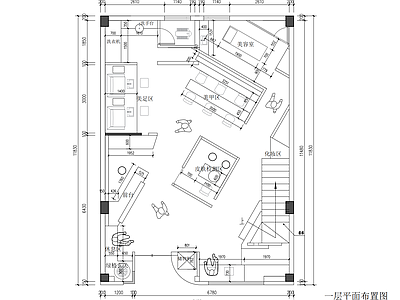 现代轻奢美甲店 效果图 施工图