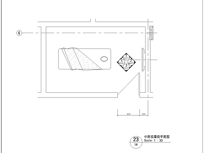 大酒店中医按摩房 施工图