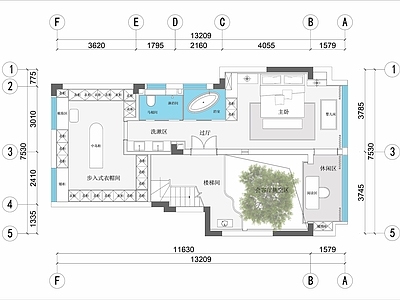 400平别墅平面布置图 施工图