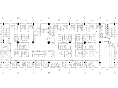 现代洗浴会所足疗馆空间设 施工图