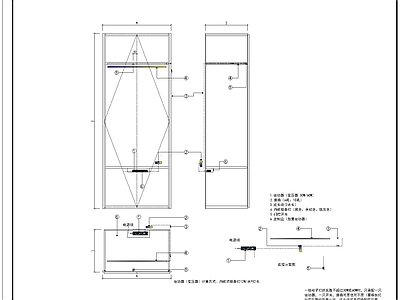 柜体 灯光系统图 施工图