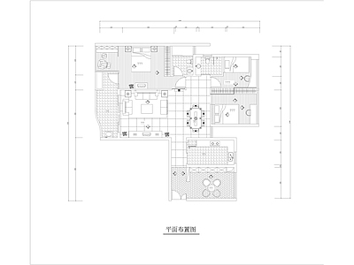 某住宅室内装修设计图 rar 施工图 平层