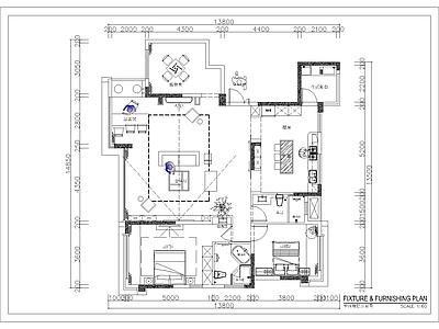 150m²大平层改民宿 会所  名宿设计 平面规划 概念方案 施工图