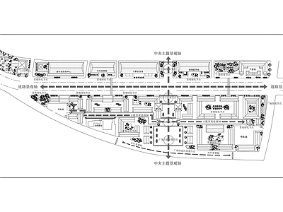 商贸区规划方案图 施工图 区域规划