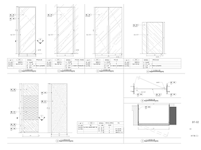 单开玻璃门 双开玻璃 隐藏式暗表 施工图 通用节点