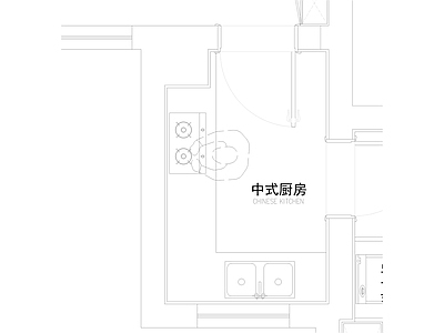 家居厨房 施工图