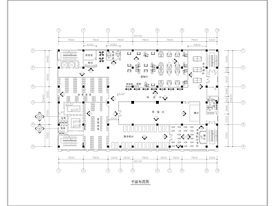 1620㎡健身房 健身中心 施工图