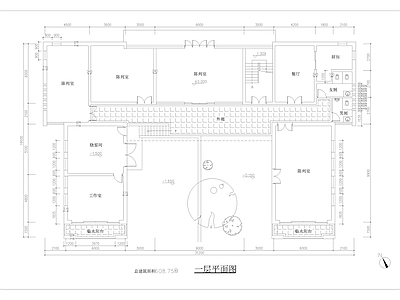 陶艺展馆平面方案 施工图