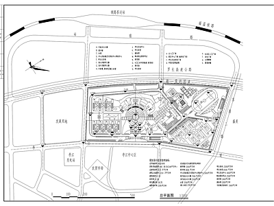 外贸学院规划总图 施工图 区域规划