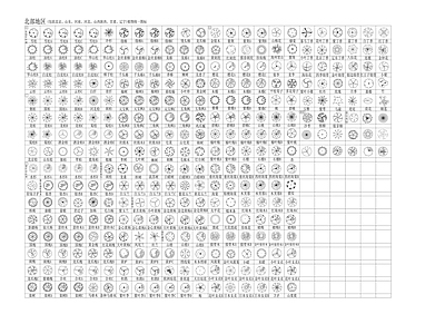 北部植物平面图块 施工图