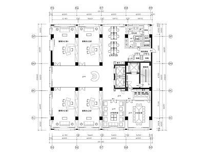 北京鸟巢附近办公室设计空间 施工图